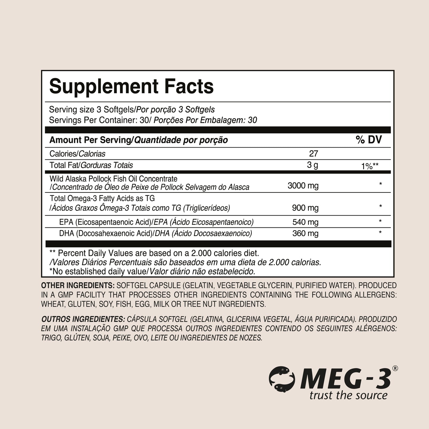 Omega-3 Fish Oil Triple Strength – 2290mg Total (90 Softgels) | Dr. Botanico