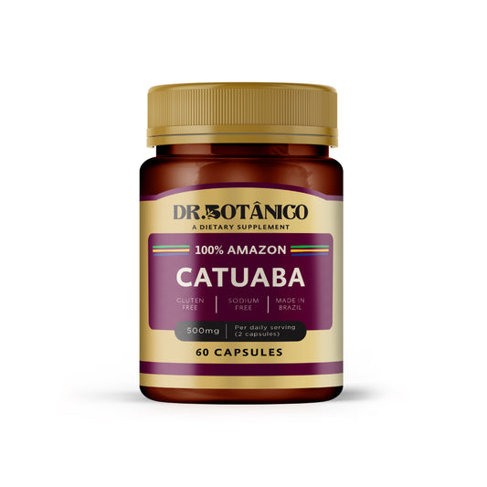 Catuaba 500mg – Natural Energy Booster | Dr. Botanico (60 Capsules) 