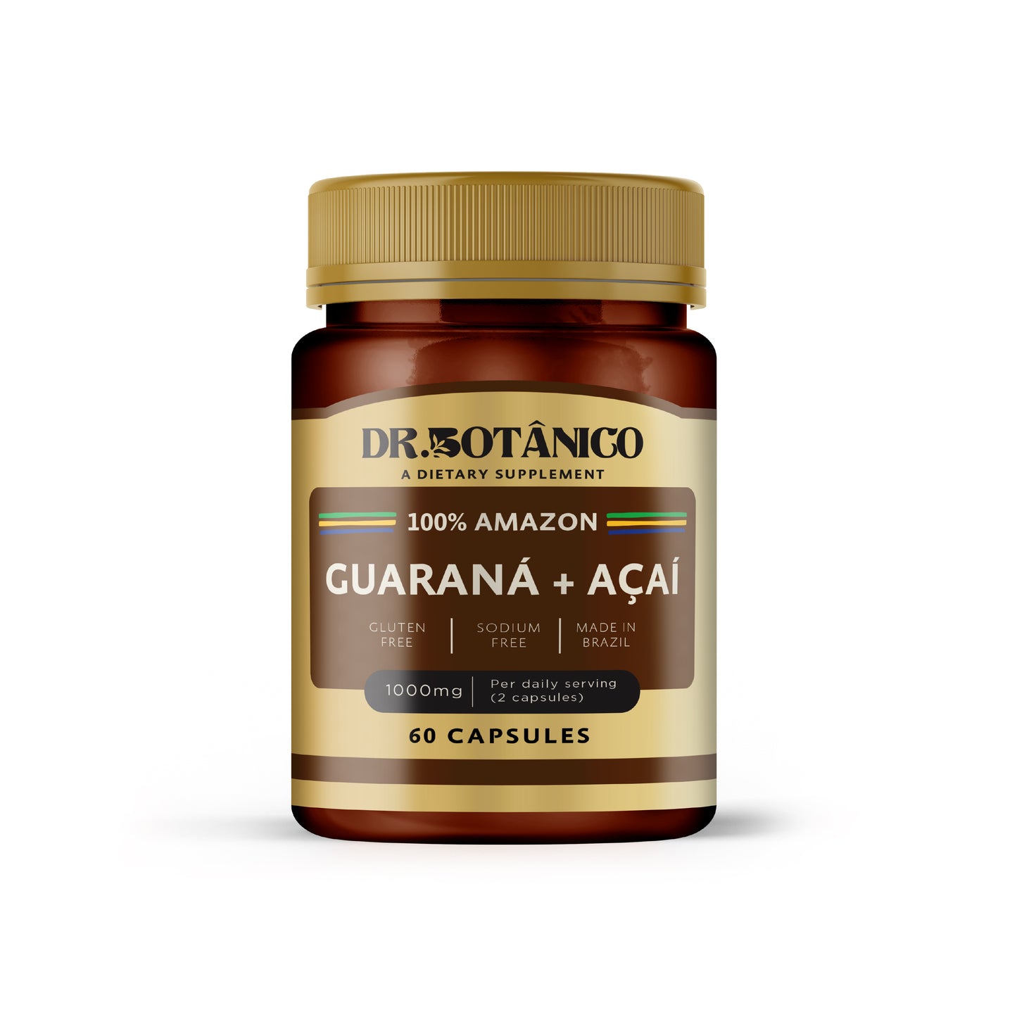 Guarana + Acai 1000mg – Natural Energy &amp; Antioxidants | Dr. Botanico (60 Capsules)