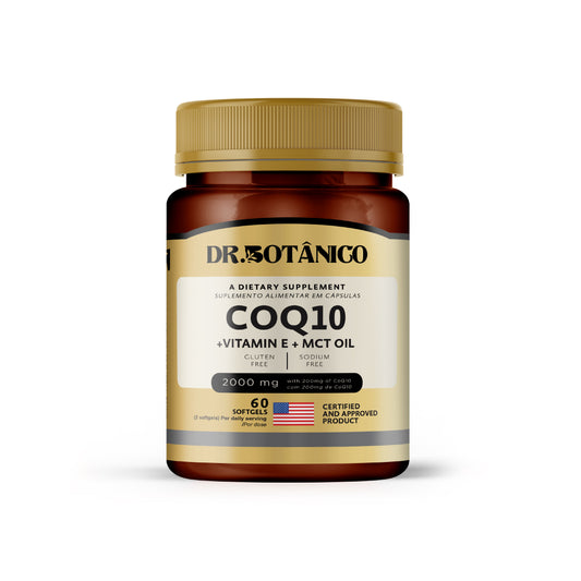 CoQ10 + Vitamin E + MCT Oil 2000mg – Cellular &amp; Heart Support | Dr. Botanico (60 Softgels)