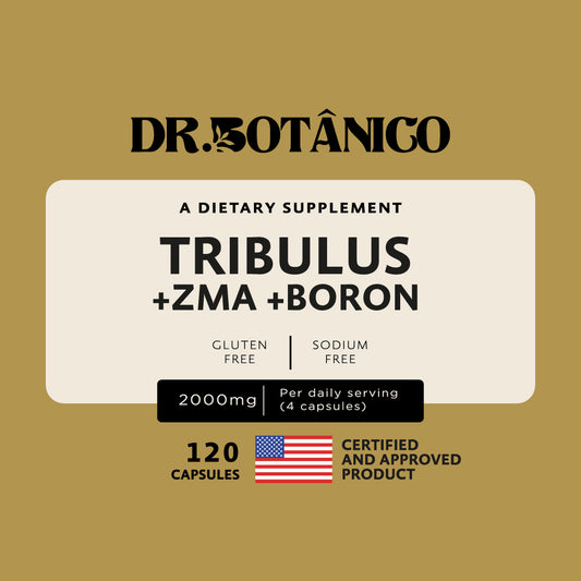Tribulus + ZMA + Boron 2000mg – Testosterone &amp; Performance | Dr. Botanico (120 Capsules)