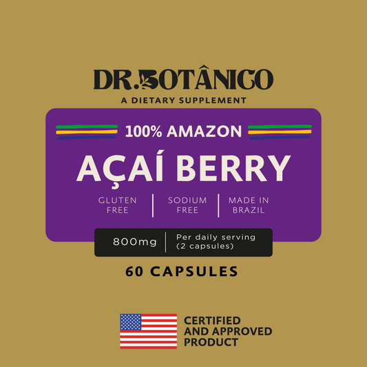 Acai Berry 800mg – Immune &amp; Skin Support | Dr. Botanico (60 Capsules)