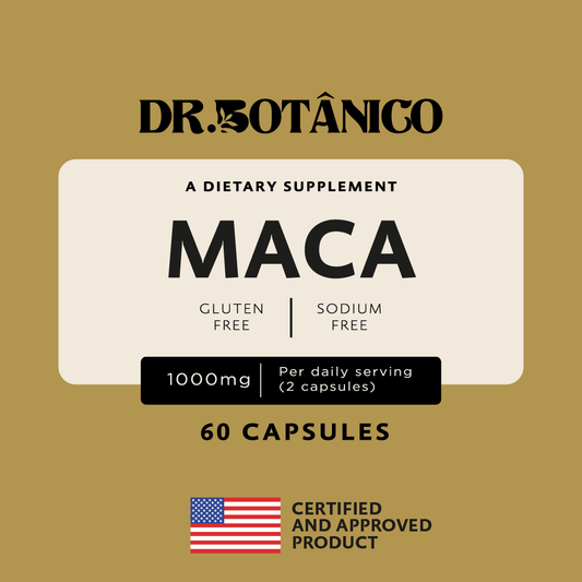 Maca 1000mg – Vitality &amp; Endurance | Dr. Botanico (60 Capsules) 