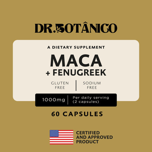 Dr. Botanical MACA + Fenugreek 1000MG 60 Capsules 