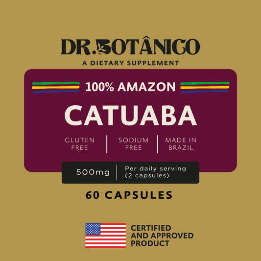 Catuaba 500mg – Natural Energy Booster | Dr. Botanico (60 Capsules) 