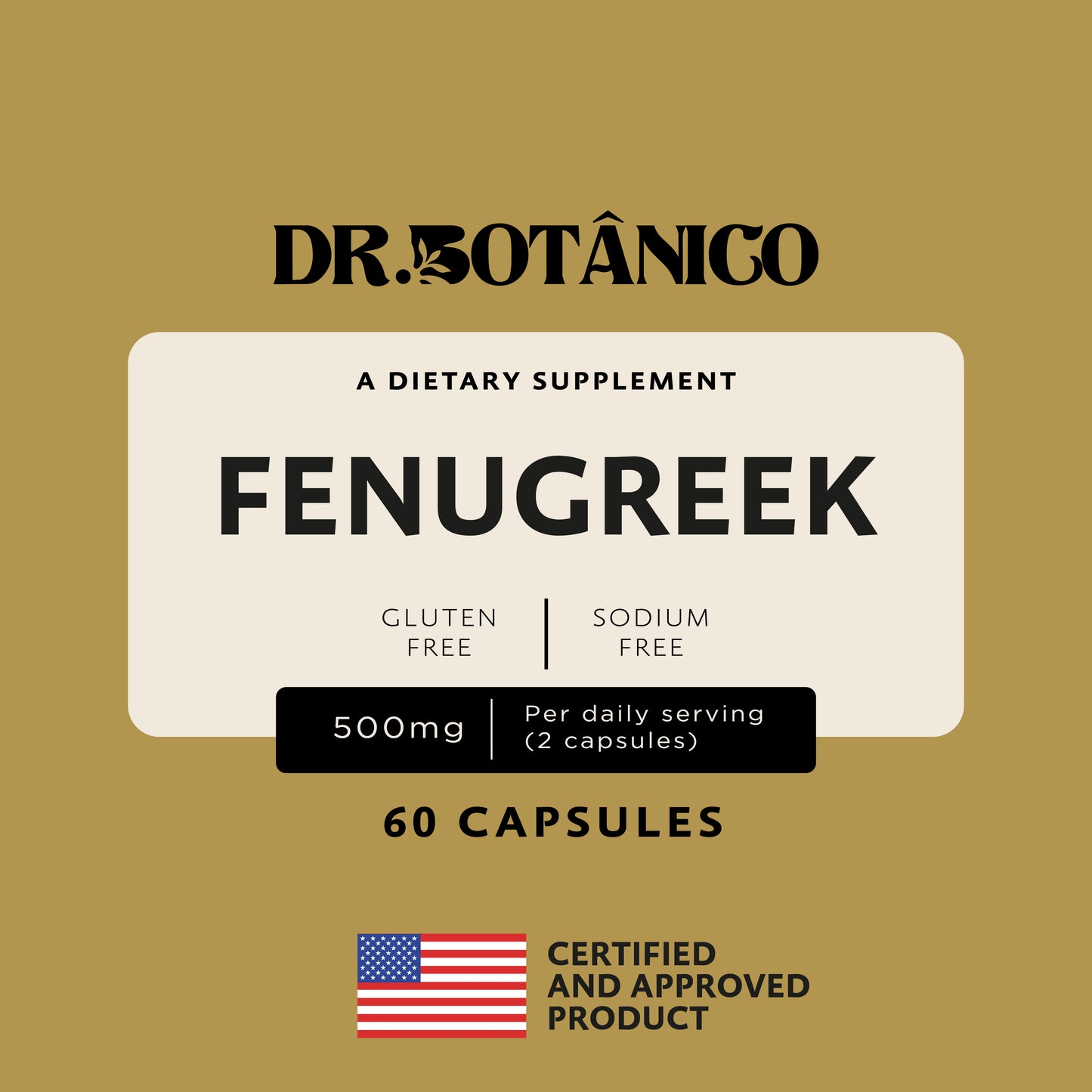 Maca + Fenugreek 1000mg – Natural Testosterone &amp; Libido Support (60 Capsules)