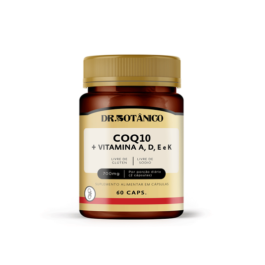 COQ10 + VITAMINA A, D, E 700MG 60CAPS - DR. BOTÂNICO