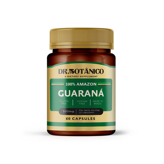 Guarana 500mg – Clean Energy & Focus | Dr. Botanico (60 Capsules)